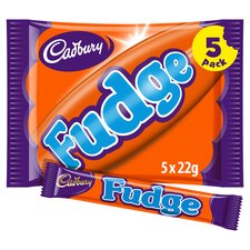 Cadbury Fudge Chocolate Bar 5 Pack Multipack 110g