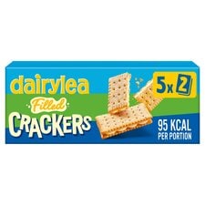 Dairylea Filled Cheese Crackers Snacks 5 pack 5x19.3G