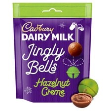 Cadbury Dairy Milk Jingly Bells Hazelnut Creme Chocolate Bag