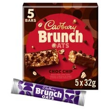 Cadbury Brunch Oats Bournville Chocolate Cereal Bar 5 Pack 160g