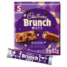 Cadbury Brunch Oats Raisin Chocolate Cereal Bar 5 Pack 160g