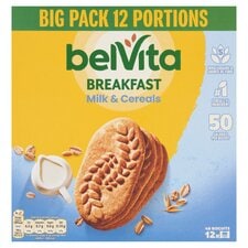 BelVita Breakfast Biscuits Milk & Cereals 12 Pack Multipack 540G