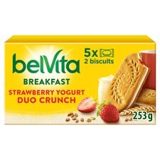 BelVita Breakfast Biscuits Strawberry & Yogurt Crunch 5 Pack 253G