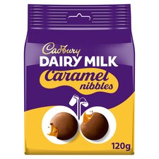 Cadbury Dairy Milk Caramel Nibbles Chocolate Bag 120G