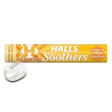 Halls Soothers Honey & Lemon Sweets with Liquid Centres 45g