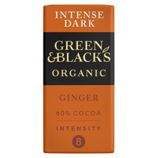 Green & Black's Organic Ginger Dark Chocolate Bar 90g