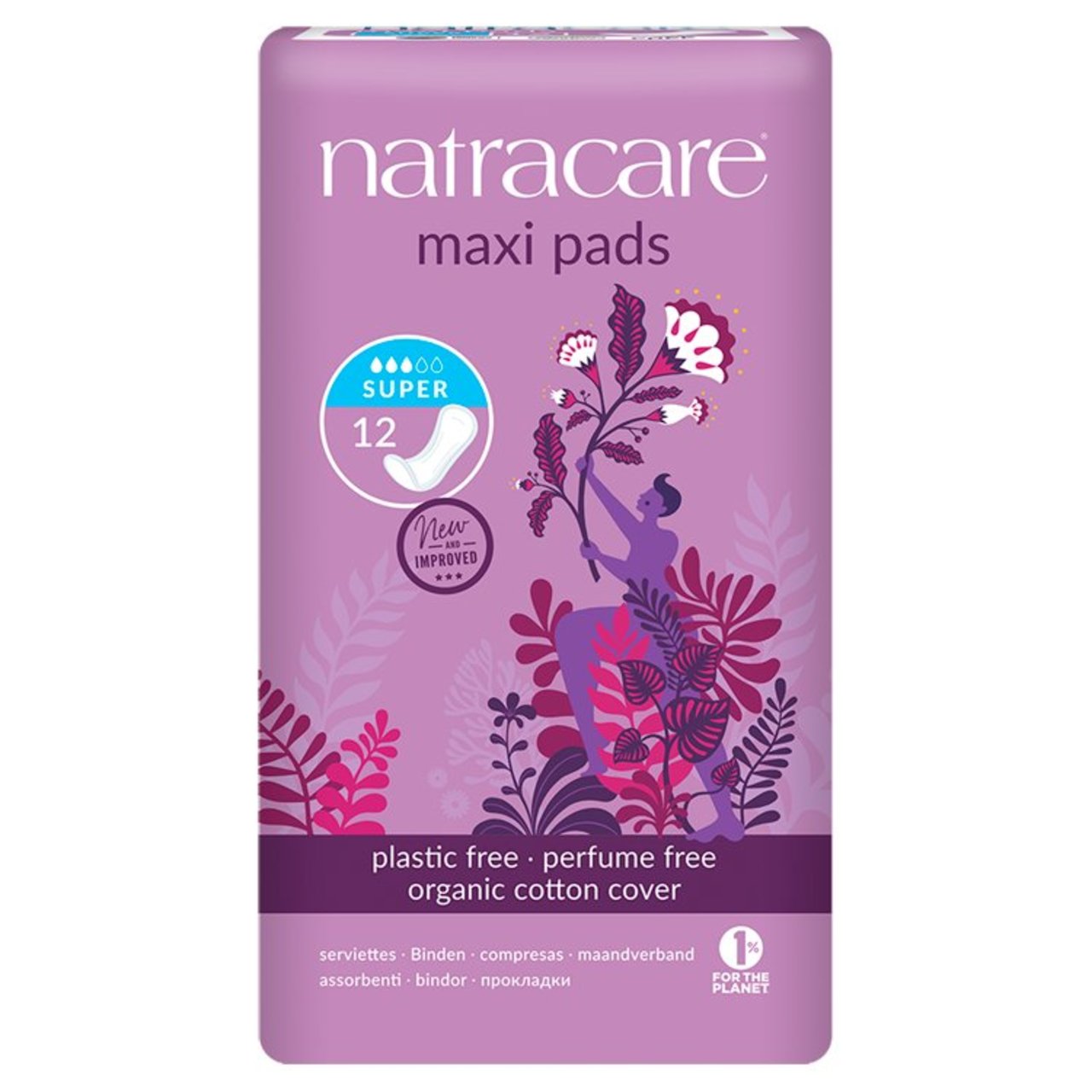 Natracare Organic Cotton Maxi Pads Super 