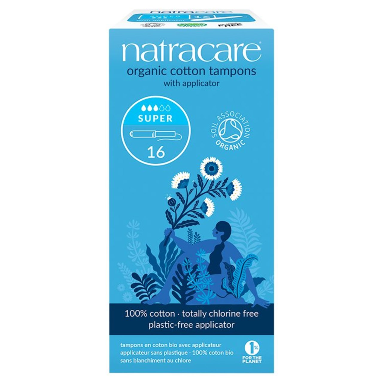 Natracare Organic Tampons Super Applicator