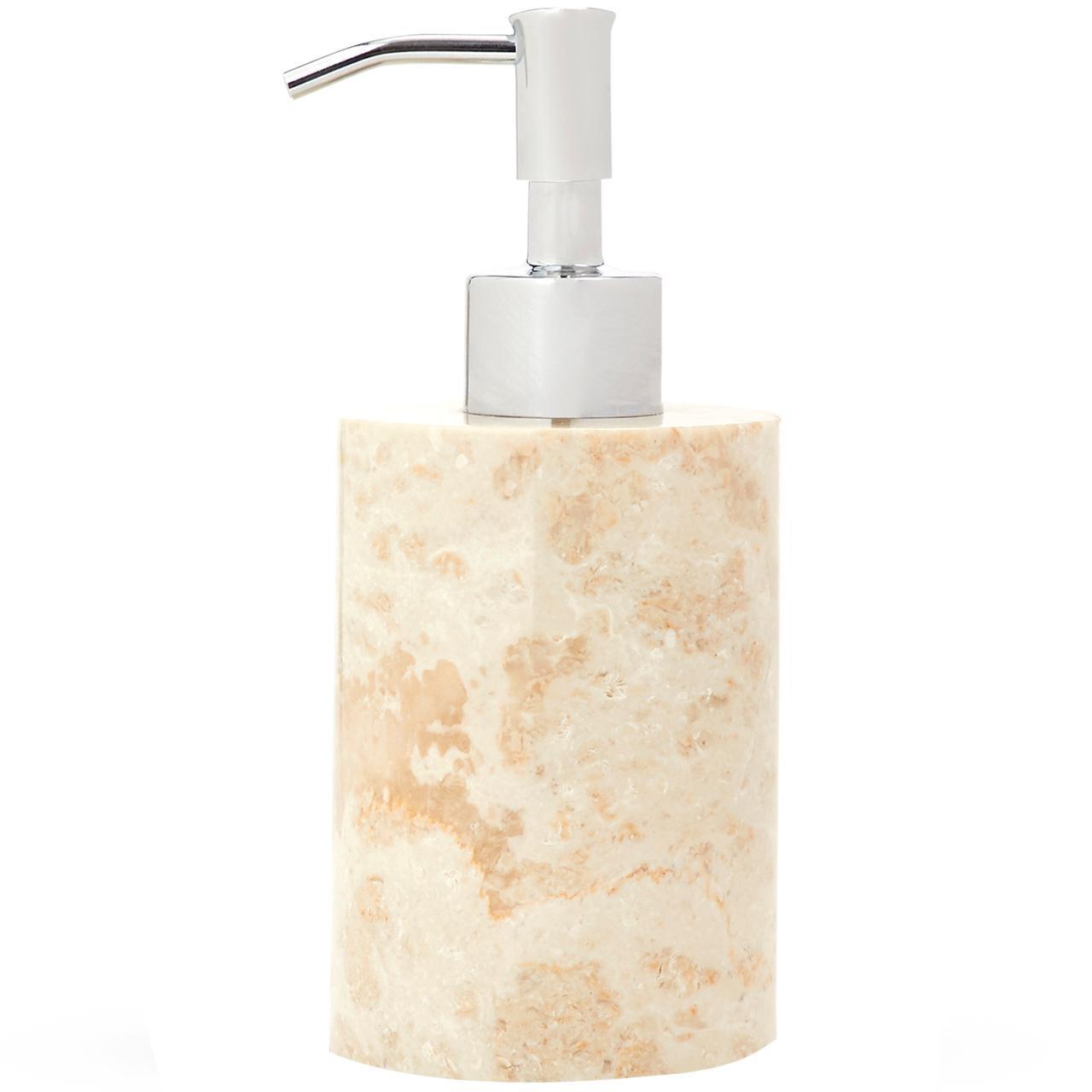 M&S Marble Slim Soap Dispenser, Cream