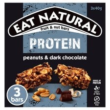 Eat Natural Protein Packed Cereal Bar with Peanuts & Chocolate Multipack  3 x 40g