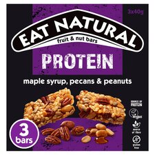 Eat Natural Maple Syrup, Pecan & Peanut Protein Bar 40g X 3