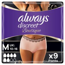 Always Discreet Boutique Incontinence Pants Medium 9 pack