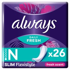 Always Dailies Slim Multiform Fresh Panty Liners 26