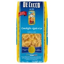 De Cecco Pasta Conchiglie Rigate 500G