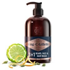 King C Gillette Beard & Face Wash 350Ml