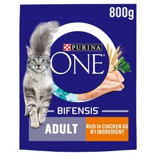 Purina One Adult Dry Cat Food Chicken & Wholegrain 800G