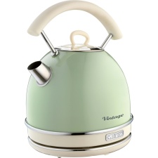 Ariete 2877/04 Vintage Retro Dome Kettle, 1.7 Litre Capacity, Green