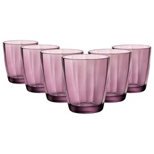 Bormioli Rocco Pulsar Double Old Fashioned Glasses - 390ml - Purple - Pack of 6