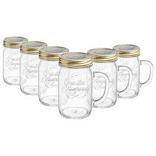 Bormioli Rocco Quattro Stagioni Mason Jars - 415ml - Pack of 6