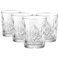 Bormioli Rocco Bartender Stone Double Whisky Glasses - 390ml - Pack of 4