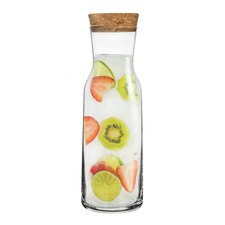 Bormioli Rocco Aquaria Glass Carafe with Cork Lid - 1.2 Litre