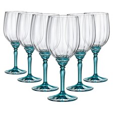 Bormioli Rocco Florian Red Wine Glasses - 535ml - Blue - Pack of 6