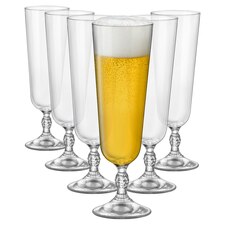 Bormioli Rocco Bartender Stemmed Beer Glasses - 280ml - Pack of 6