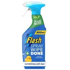 Flash Bathroom Cleaning Spray Wipe Done White Blossom 800Ml