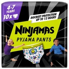 Pampers Ninjamas Pyjama Pants Unisex 4-7 Years 10 Pack