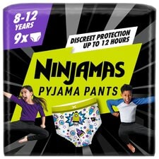 Pampers Ninjamas Pyjama Pants 8-12 Years 9 Pack