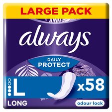 Always Dailies Large Panty Liners 58 Pack