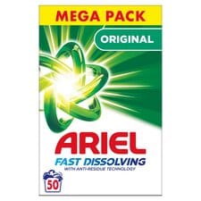 Ariel Original Washing Powder 50 Washes 3.25Kg