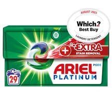 Ariel Platinum Washing Liquid Pods Extra Stain Removal 29 Washes 672.8G