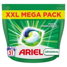 Ariel All In One Washing Liquid Pods Original 51 Washes 999.6G