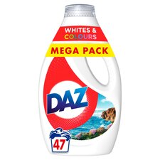 Daz Whites & Colours Laundry Detergent 47 Washes 1645Ml