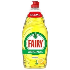 Fairy Lemon Washing Up Liquid 654Ml