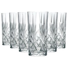 RCR Crystal Melodia Highball Glasses - 360ml - Pack of 6