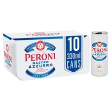 Peroni Nastro Azzurro Lager Beer 10X330ml