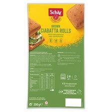 Schar Brown Ciabatta Rolls 200G