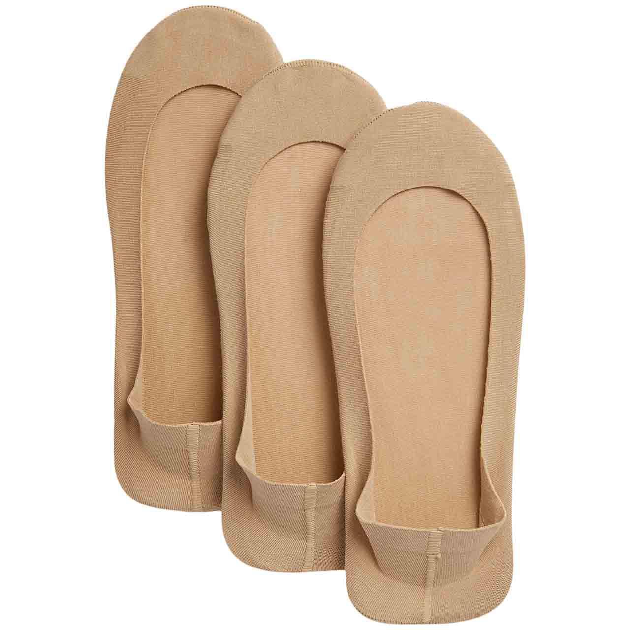 M&S Womens Cotton Rich Low Cut Footsies, Size 3-5, Opaline