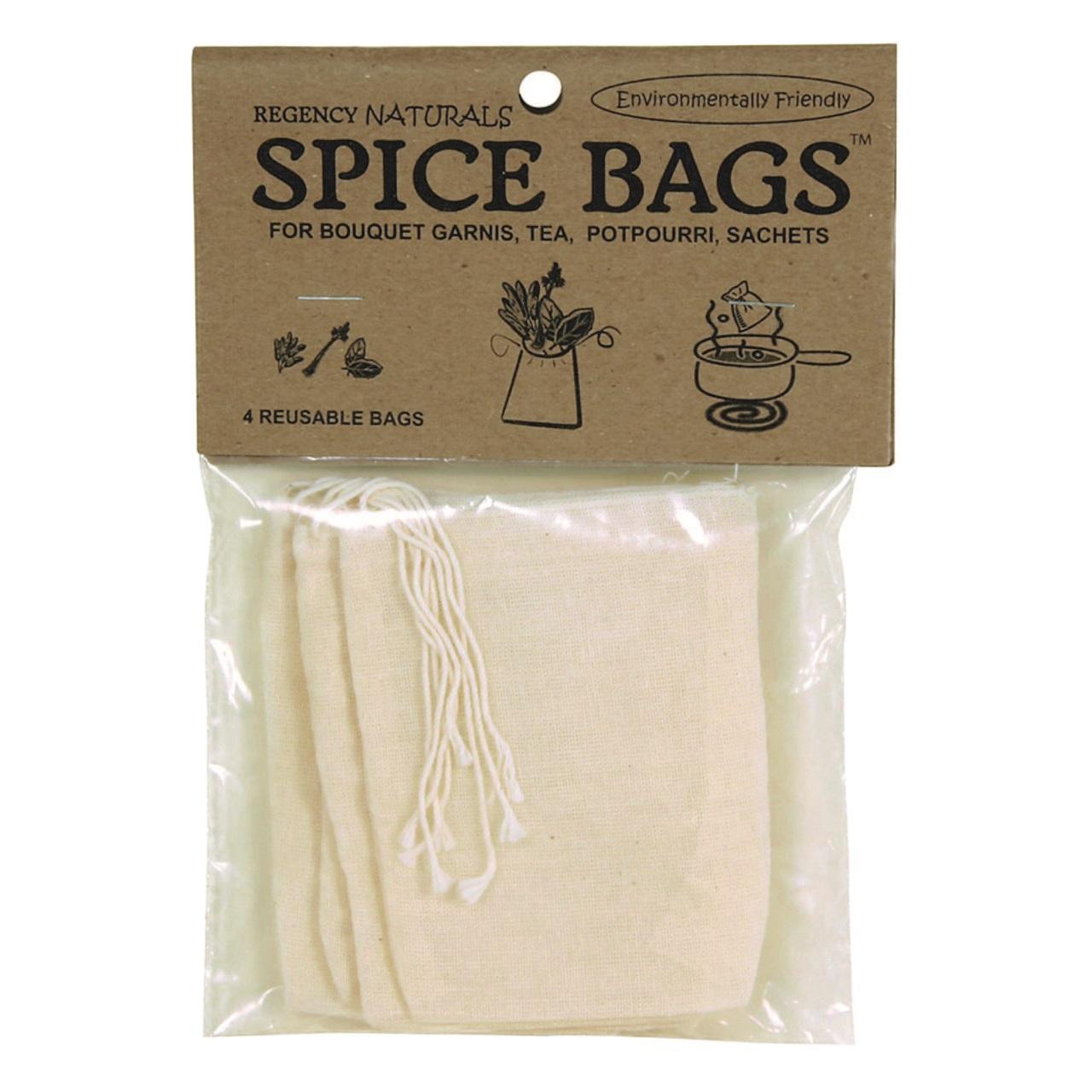 Cotton Spice Bags. set of 4 