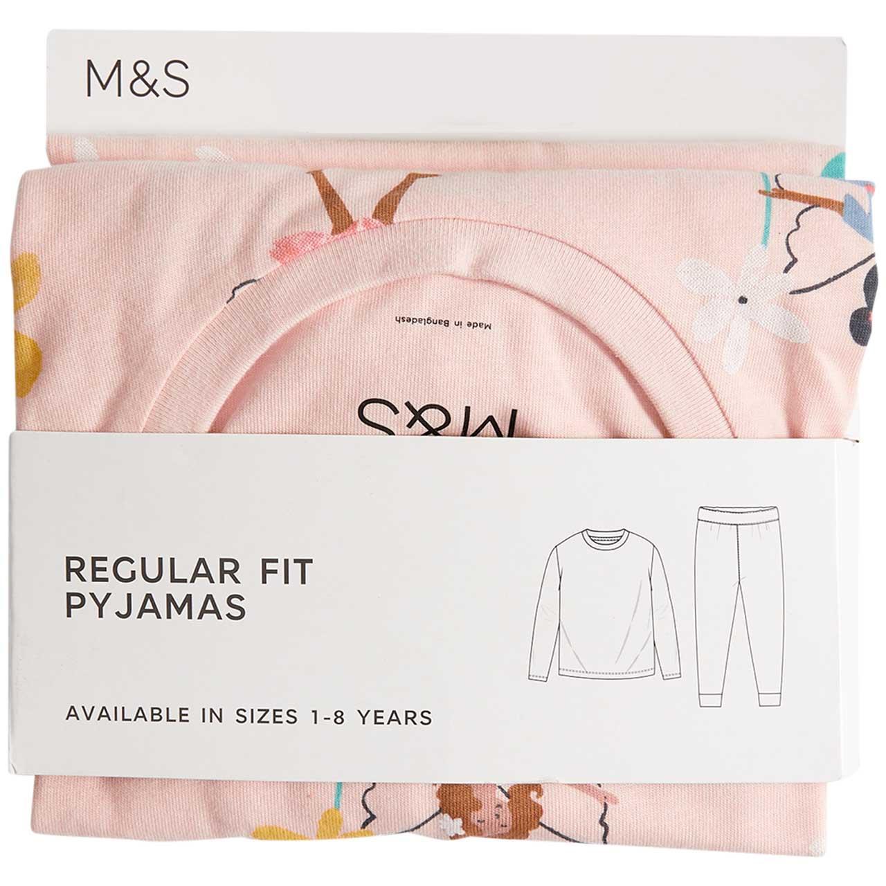 M&S Fairy Pyjama 3-4 Y Pink