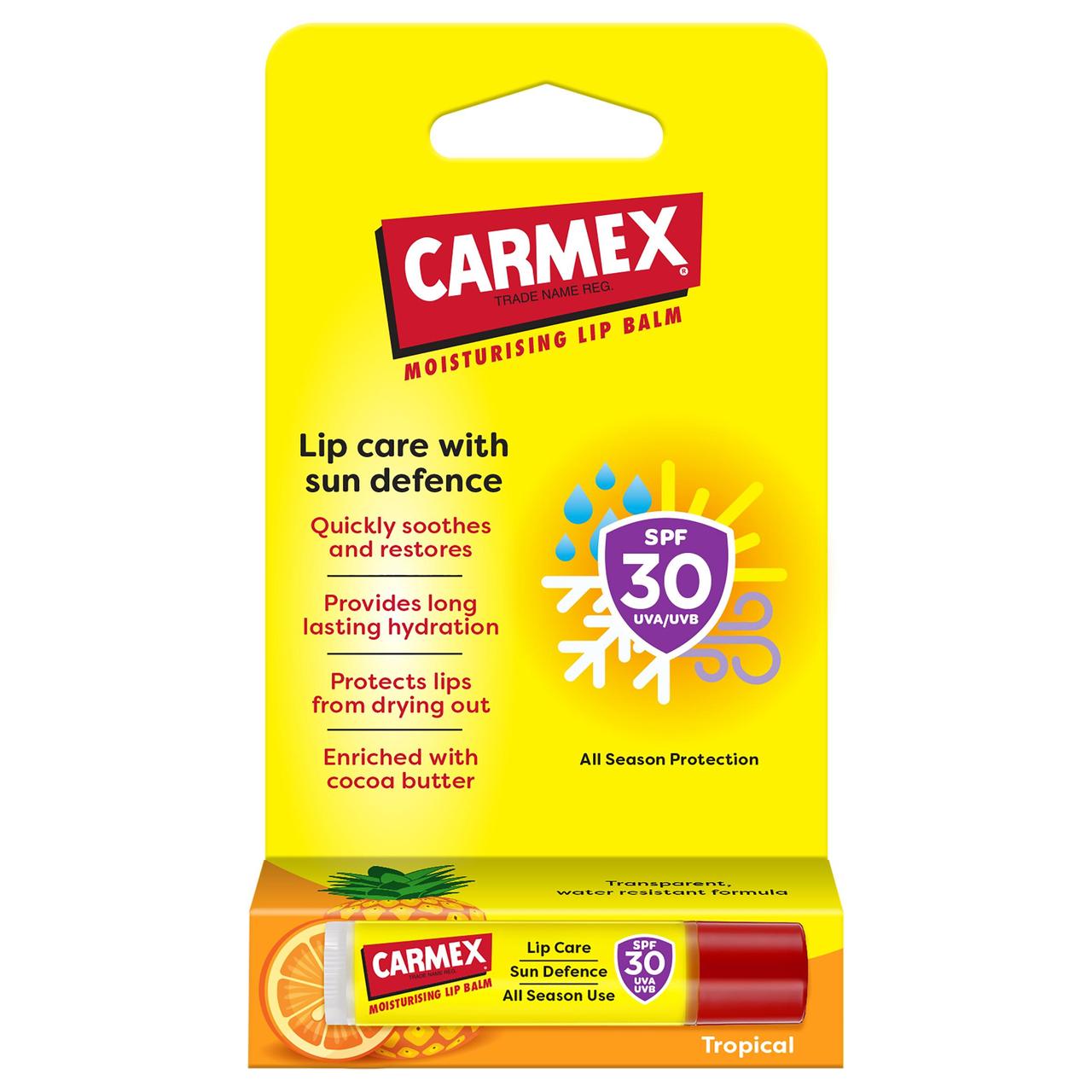 Carmex Tropical SPF 30 Lip Balm