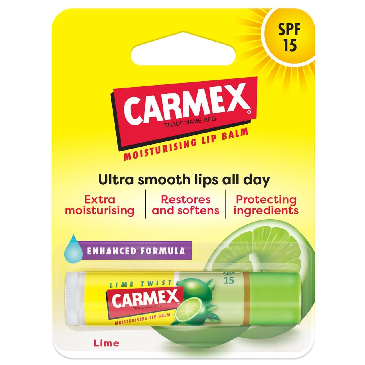 Carmex Ultra Moisturising SPF15 Lime Lip Balm Stick