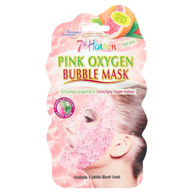 7Th Heaven Pink Oxygen Bubble Face Mask 