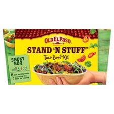 Old El Paso Smokey Bbq Stand ‘N’ Stuff Soft Taco Kit 350G