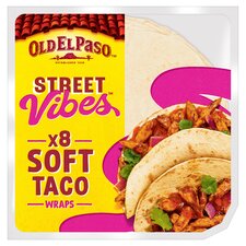 Old El Paso Soft Taco Wraps Street Vibes 8 Pack 220G