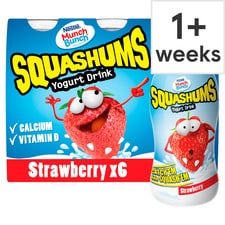 Munch Bunch Squashum Strawberry Yogurt Drink 6 X90g