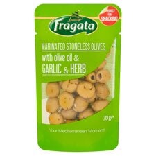  Fragata Marinated Stoneless Olives with Olive Oil & Garlic & Herbs