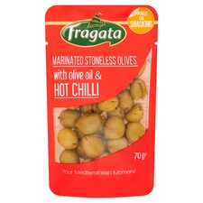 Fragata Marinated Stoneless Olives with Olive Oil & Hot Chilli 70g